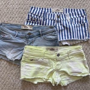 *Bundle* Like New • Set of 3 • Hollister Shorts (Size 1)